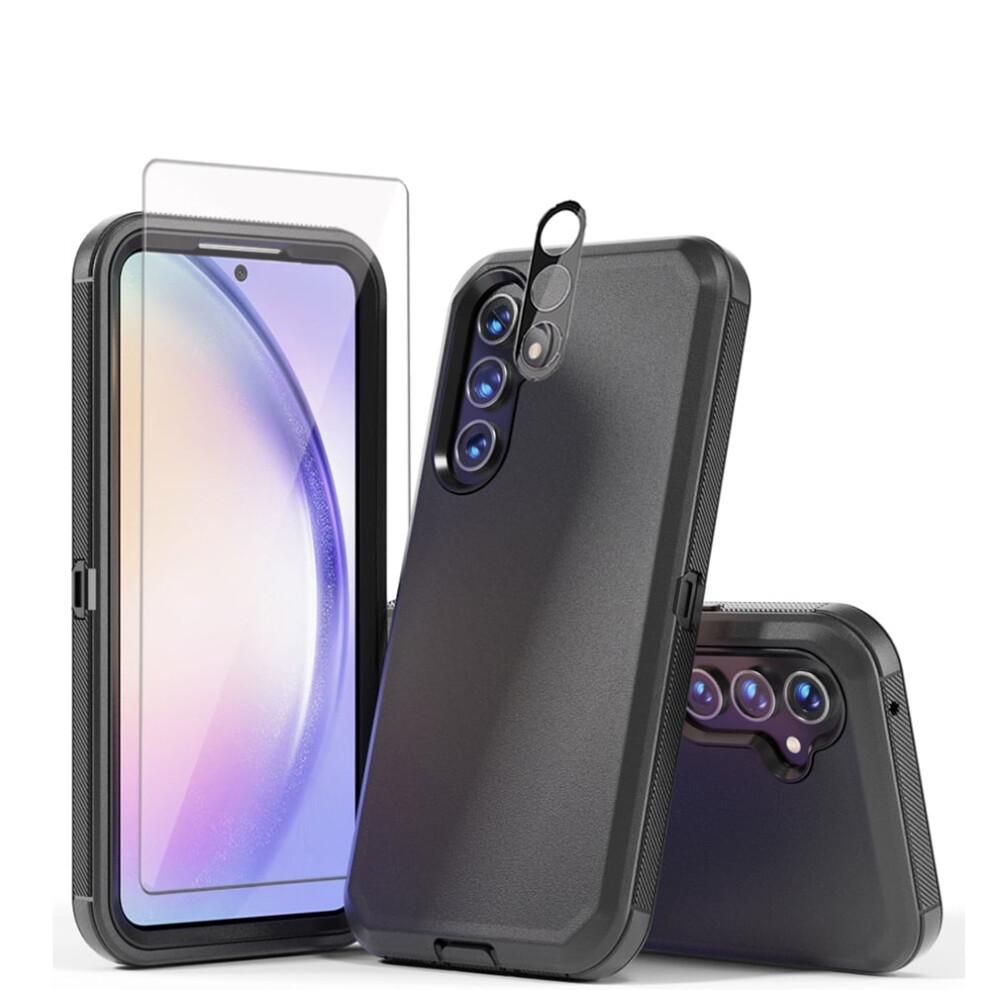 Xhy Galaxy A54 5G Case Military-Grade Shockproof Black 9370362235350