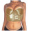 Dame sateng crop korsett V-hals ermeløs bustier 1