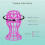 Portable wig display rack plastic head stand for home or 4