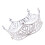 Vintage Strasskrone, silber, Damen, 1-teilig 1