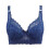 Sutien push-up sexy pentru femei, albastru solid, 38D 3