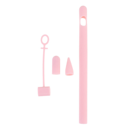 Funda protectora de silicona rosa para Apple Pencil