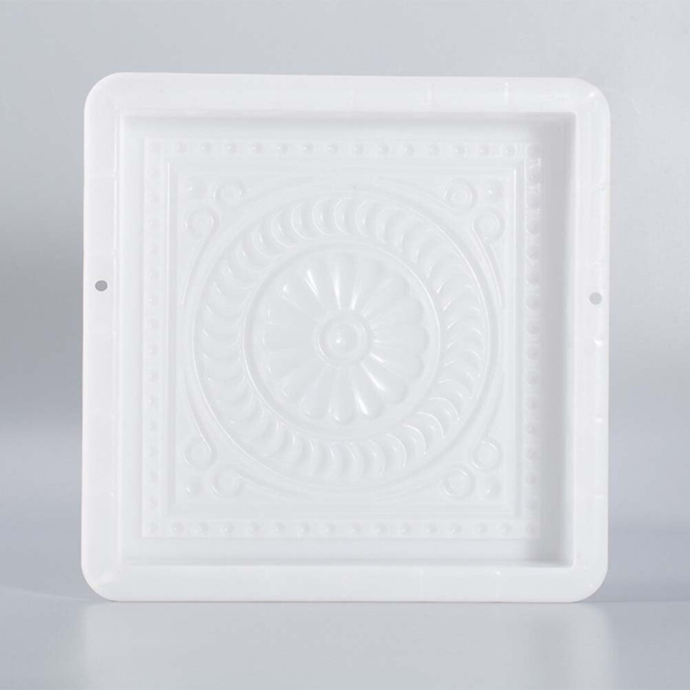 Reusable Plastic Cement Mold Square 12X12 Inch 9370362240781
