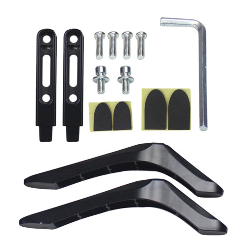 Support TV pour une installation stable, noir, 1 pièce