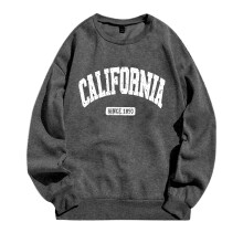 Damen-Sweatshirt mit Buchstabenprint, Rundhalsausschnitt und langen Ärmeln