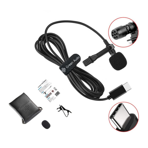 Μικρόφωνο πέτου USB-C, μικρόφωνο με κλιπ 360 μοιρών 2