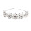 OUNONA Braut-Strasshaarspange silber 1