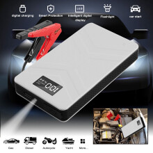 Xhy Starthilfegerät für Autos, 1500 A, 28000 mAh, schwarz/rot