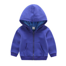 Seaicéad Hoodie do Pháistí Óga Cóta Dath Soladach Muinchille Fada do Bhuachaillí