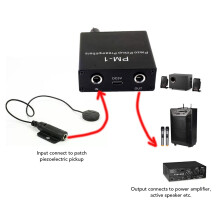 Piezo Pickup Preamp Amplifier for Guitar Strings