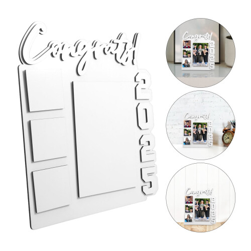Cadre de graduation en MDF blanc pour sublimation DIY2025