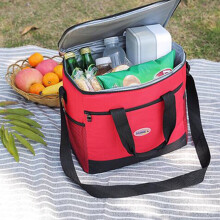 Worgeous geïsoleerde koeltas voor op reis, 16 liter, rood