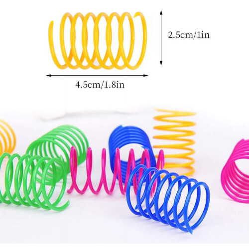 Cat Spring Toy Plastic Coil 100 Pack 2