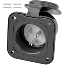 RV Shore Power -pistorasia 125V 15A vedenpitävä laippakiinnitys