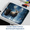 Mouse pad vintage de Natal com alce e base de borracha (1 unidade) 6