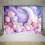 Cúlra Corcra Twinkle Star Glitter Galaxy Sky1pc 3