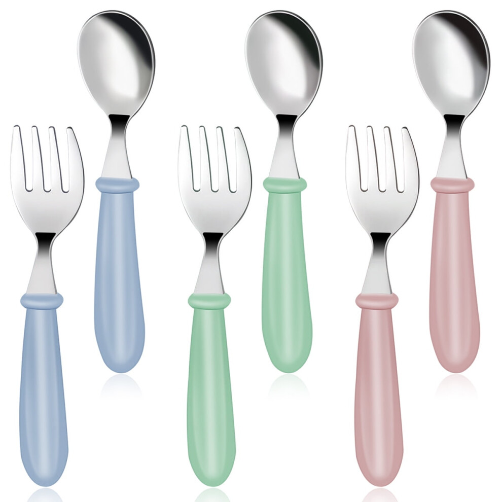Stainless Steel Toddler Utensils Set 6 Pieces