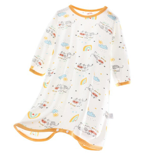 Cotton Nightgown for Toddlers Summer Split-Leg Romper