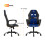 Gaming Chair Heavy Duty PU Leather Blue 2