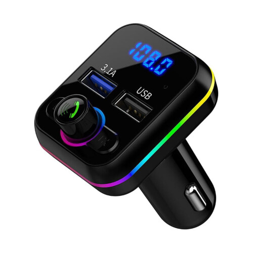 FM transmitter for car MP3 player V5.0 with USB charging 2