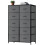 Fabric Dresser with 10 Drawers Grey 1