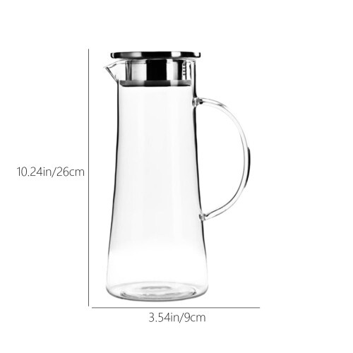 Borosilicate Glass Pitcher 1.5L with Detachable Filter 2