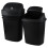 Begale plastic swing-lid trash can 6 gallon black 4 pack 1
