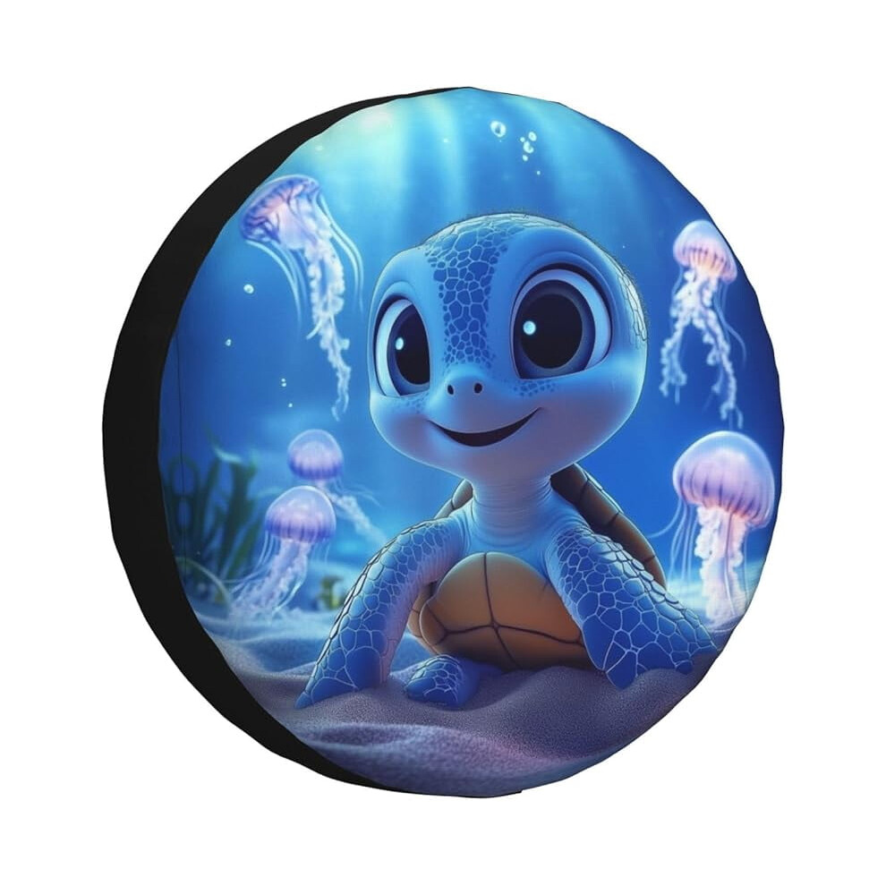 Baby Turtle Sea Spare Tire Cover For Rv Camper Suv Truck Silver 974856594160