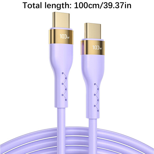 Jacenvly USB-C data cable purple 1 m 2