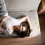 Round Cushion Soft Breathable Throw Pillow White 5