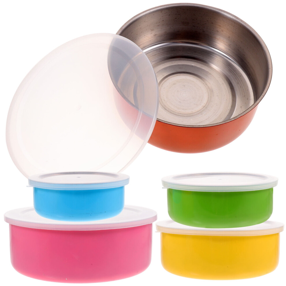 Kitchen Bowls with Lids Round Stackable Dishwasher Safe Set