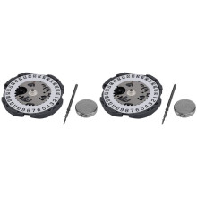 2X Quartz Movements for MIYOTA VJ12B Watch Repair Parts Replacement Quartz Watch Movement Accessories Date At 6'