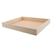 Houten zandbak voor peuters, lichtbruin, voor binnen en buiten, 1 stuk