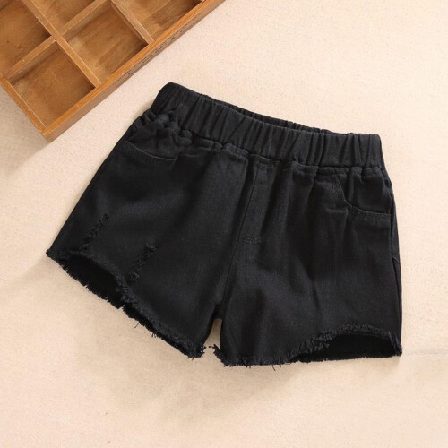 Jente denimshorts svarte 4 år 1