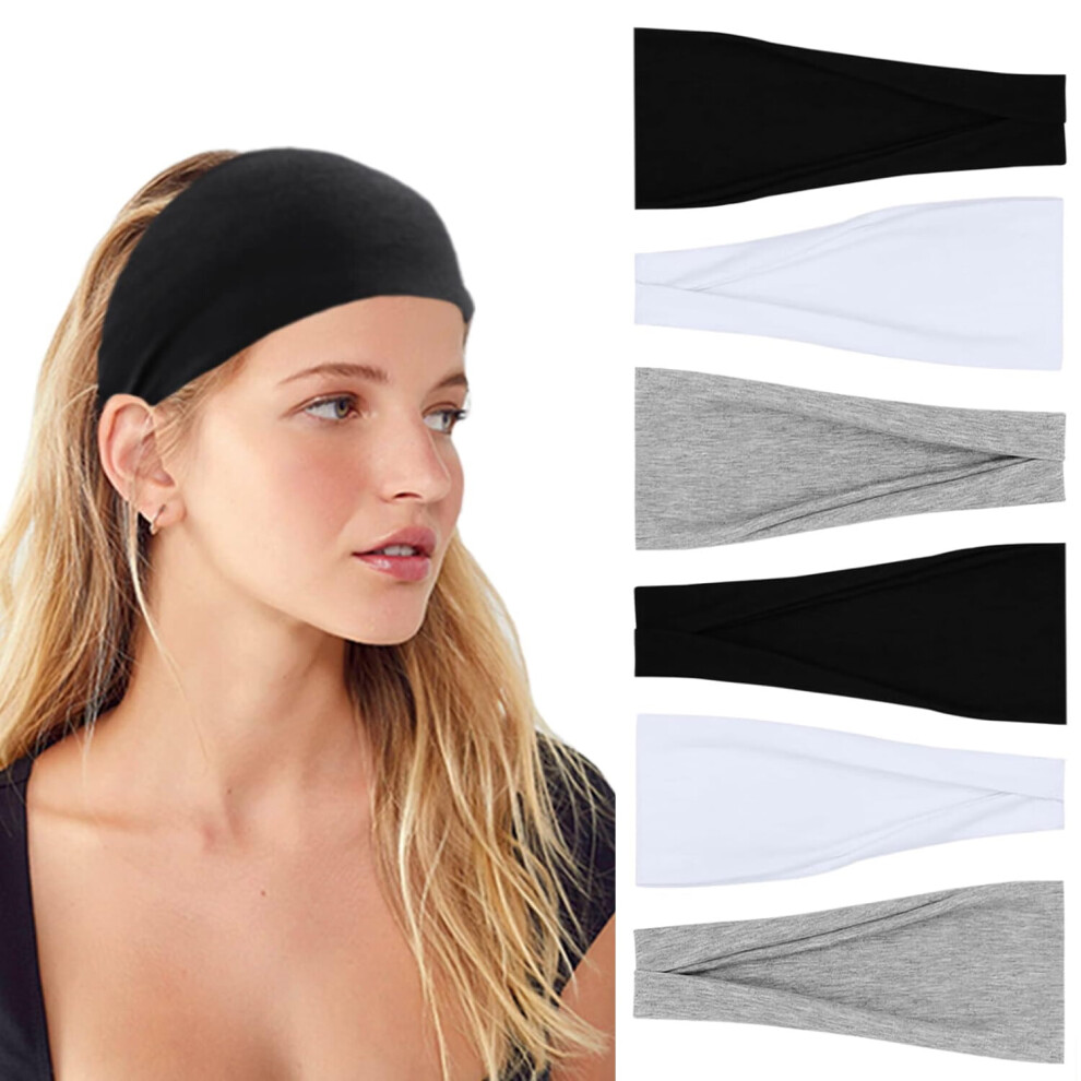 ZOUYUE Non-Slip Thick Stretchy Headbands for Women 1 Pack