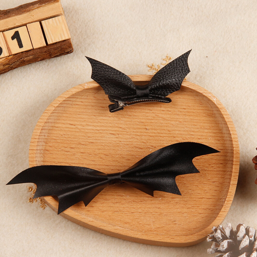 Halloween hair clips devil bat wings 2 pairs