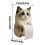 Porte-papier toilette mural 3D chat (1 pièce) 3