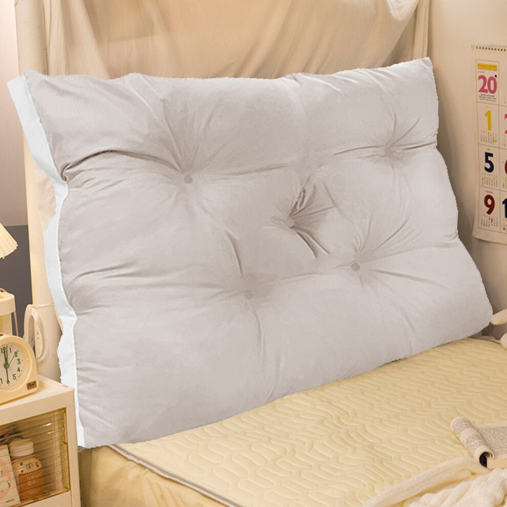 Headboard Pillow 60x50cm Soft Bedroom Bed Back Cushion