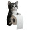 3D-toalettpappershållare för katter, väggmonterad, 1-pack 2