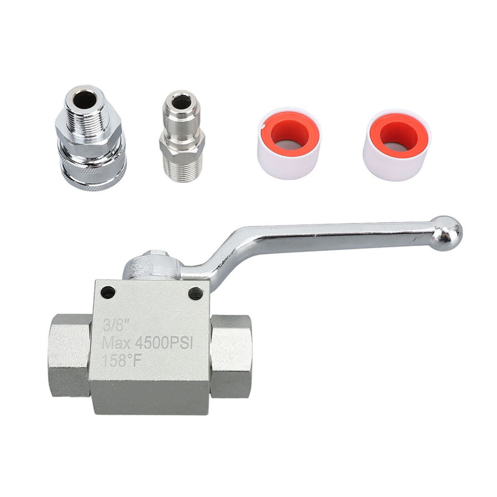 Pressure Washer Ball Valve Kit Stainless Steel 4500 Psi 9558633497793