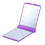 Miroir de maquillage portable violet à 8 LED 1