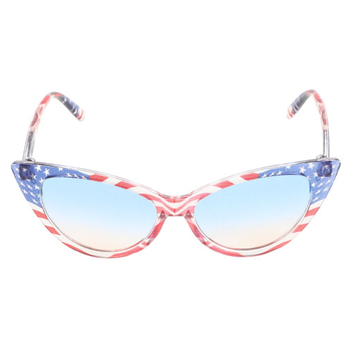 Γυναικεία Γυαλιά Ηλίου Cat Eye Patriotic με Σχέδιο Σημαίας ΗΠΑ
