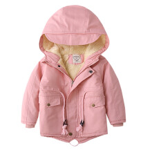 Winterjas voor peuters, bordeauxrood fleecejack met ritssluiting