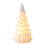 White Ceramic Christmas Tree 4.8 Inch Warm Light Matte 2
