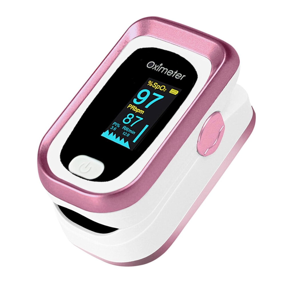 Fingertip Pulse Oximeter SpO2 Heart Rate OLED Rose Gold