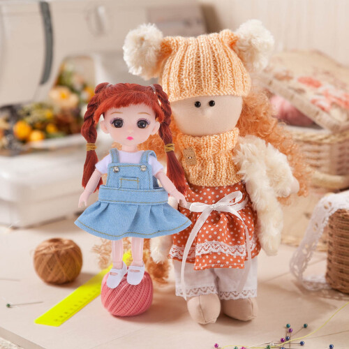 Bear Clothes Replacement Fabric Overall Skirt Set for 4.72