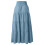 Saia maxi boho feminina com cintura alta e cordão elástico. 4