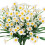 Kunstig marguerit UV-resistent hvid 1 stk. 1