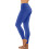 Damen-Yogahose, einfarbig, schmal geschnitten, elastischer Bund 1