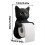 3D-toalettpappershållare för katter, väggmonterad, 1-pack 3